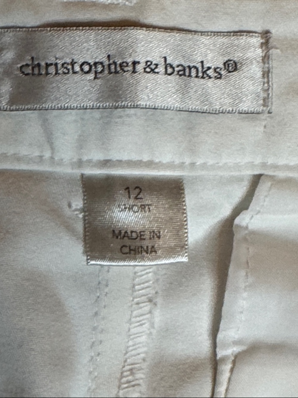 Christopher & Banks Light Cream Women's Pants - Picture 2 of 8